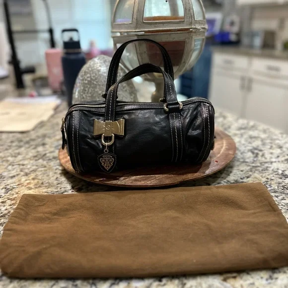 Gucci vintage Duchessa Black Leather mini Boston bag - Picture 1 of 16